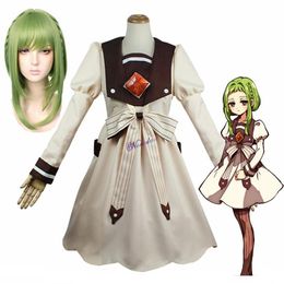 Anime Costumes Toilet Bound Jibaku Shounen Hanako Kun Sakura Nanamine Cosplay Costume Wig Women Dress For Halloween Party255J