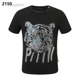 Philipps Plain Plain STYLE Men T-shirt Men Designer Phillip Tiger Phillip designer NEW Pleins Shirts Designer PP Skull Diamond Short Sleeve Dollar Bear Br