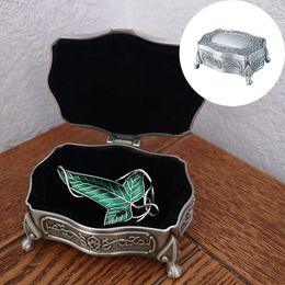 Pins Brooches Green Leaf Brooch Pin with Vintage Metal Box Set Fashion Jewellery Friends Birthday Gifts Fans Accessories 231208