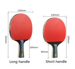 Huieson 4 Star Carbon Fibre Table Tennis Racket Double Pimplesin Rubber Pingpong Racket With Bag Table Tennis Ball Edge Protect C8093722