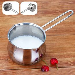 Milk Pot Non-stick Small Milk Pot Stainless Steel 304 Mini Thickened Soup Pot Double Bottom Household Cooker Pot 231208