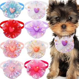 Dog Apparel 50PCS Bulk Bows Fashion Cute Bow Tie Collar For Small Cat Bowties Pet Grooming Products Dogs Accessores