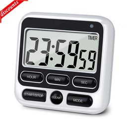 Upgrade New Digital Screen Kitchen Timer Large Display Digital Timer Square Cooking Count Up Countdown Alarm Clock Sleep Stopwatch Clock