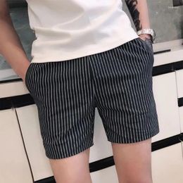 Men's Shorts Stripe Man Short Pants Cotton Designer Small Size For Men Luxury In Pant 2023 With Ice Korean Style Stylish 90s Thin