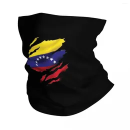 Scarves Venezuela Ripped Flag Bandana Neck Gaiter Printed Venezuelan Mask Scarf Warm Cycling Outdoor Sports For Men Women Adult
