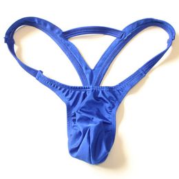 Sexy New Fashion Pouch Thong Lingerie Underwear Mens Double Thongs Solid G String Jockstrap Gay