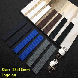 Watchband 18mm Soft Rubber Silicone Watch Band for Patek Strap for Philippe Belt Ladies Aquanaut 5067a 491ptk Tools on H0915222N