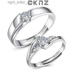 With Side Stones Certified Real 0.5 Ct Moissanite Diamond Sterling 925 Silver Rings for Lovers Couple Mountain Alliance Pledge CKNZ Jewellery YQ231209