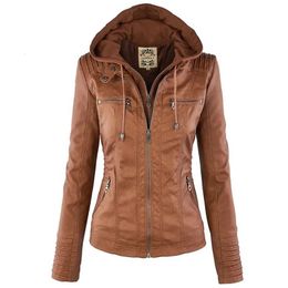 Women's Jackets Winter Faux Leather Jacket Women Casual Basic Coats Ladies Basic Jackets Waterproof Windproof Coats Female Ropa de Mujer 231208