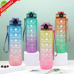 Upgrade Water Bottle With Straw Portable Water Bottle Outdoor Sports Water Cup Plastic Tumbler 1000ml