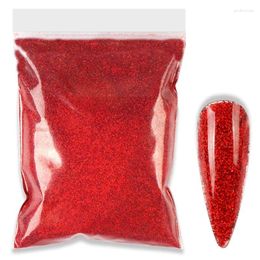 Nail Glitter 50g Shiny Red Holographic Art Powder Laser Reflective Manicure Accessories