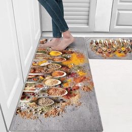 Bath Mats PVC Kitchen Floor Mat Household Slow Rebound Carpet Anti Slip And Wear-resistant Foot Thickened Waterproof