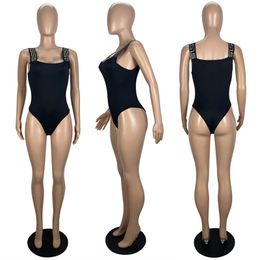 Lüks Tasarımcılar Seksi 1 Parça Mayo Kadınlar Bandage Mayo Bandage Teşhat Mayo Takım Yüksek Kesik Plaj Giyim Katı Baskı Yeni Bather Bikini Moda