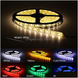 Led Strips Strip 5050 Dc12V 60Leds/M 5M/Lot Flexible Light Rgb 150 Meter For Holiday Lighting Scpture Decorative Figure Active Signs Dh4Jv