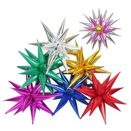 50cm Balloon Explosion Star Balloons Foil Birthday Party Supplies Decoration Opening Ceremony WeddingWater Drop Cone2695