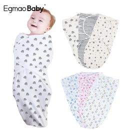 Blankets Swaddling Baby Swaddle Blanket Wrap for Infant Adjustable born Organic Cotton 06 Month 231208