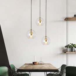 Nordic Glass Pendant Light LED Hanging Lamp For Dining Room Living Room Coffee Shope Home Indoor Decor Lighting Fixtures
