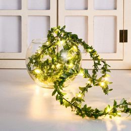 Strings String Lights Lvy Plant Rattan Artificial Led Solar Xmas Mantel 6 Ft Outside Christmas For House Snowflakes