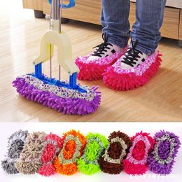 Multi-function Cleaning Cloths Floor Dust Slippers Wiping-floor Lazy Slipper Home Floors Cleaning Mopping Cover Micro Fiber Clean Shoes Covers T9I002515