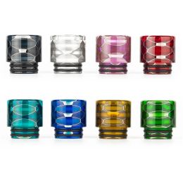 Mouth Pieces Resin Drip Tips Smoking Pipe Vapor Accessories Mouthpiece For 810 Thread Smok TFV12 RBA Tank Atomizers Driptips Cover ZZ