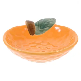 Plates Ceramic Fruit Bowl Orange Salad Vinegars Soy Sauces Condiment Plate Serving