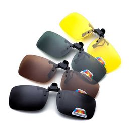 Polarised Sunglasses Clips Glasses Clip Driving Night Vision Eyeglasses Uv400 Outdoor Shades High Definition Sun 230920