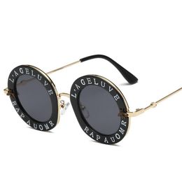 Designer Sunglasses For Women Mens Fashion Little Bee Glasses Letter Pattern Vintage Retro Round Sunglass2302
