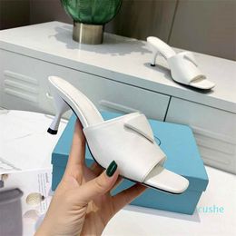 2023 r Women Slippers High Heels 65 mm Pumps Inverted Triangle