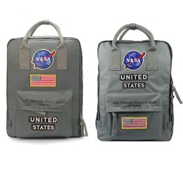 NASA Backpacks 19ss National Flag Designer Backpack Mens Womens Design Bag Unisex Students Bags2449