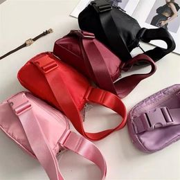 2022 Outdoor Bags waist bag Women Men Bum Bag ladies sports Gym Elastic Adjustable Strap zipper Fanny pack messenger chest everwhe2747