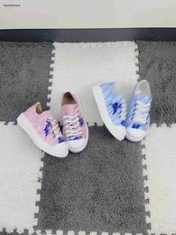 New designer baby Casual shoes Lace-Up kids Board shoe Size 26-35 Colorful logo full print girls boys Sneakers Dec05