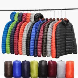 Men's Down Parkas Down Jacket Men All-Season Ultra Lightweight Packable Water and Wind-Resistant Breathable Coat Big Size Men Hoodies Jackets 2022L231209