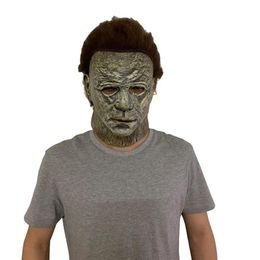 Party Masks Horror NICHAEL Myers LED Halloween Kills Mask Cosplay Scary Killer Full Face Latex Helmet Costume Props245C