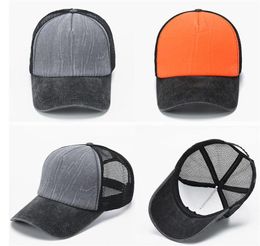 Party Favour Ponytail Baseball Cap Women Vacation Hat Washed Cotton Comfort Spring Adjustable Casual Sport Caps DF157