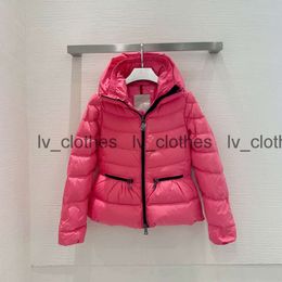 Women's French down jacket designer brand women's down collar jacket with a hood thickened red outdoor warm jacket top street clothing warm parka coat