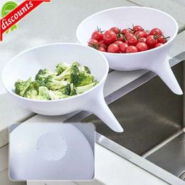 Upgrade Kitchen Tools Sink Strainer Drain Plastic Fruit Vegetable Washing Basket Drainer Creative Food Colander Baskets Philtre Shelf