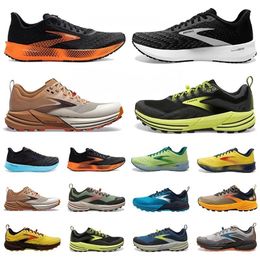 Brooks Cascadia 16 Mens Running shoes Hyperion Tempo triple black grey yellow orange blue fashion trainers outdoor men casual sports sneakers jogging walking shoe