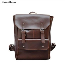 Briefcases Business office Laptop Backpack Men Multifunction School bags Designer PU Leather backbag women Travel bag pack Casual 289x