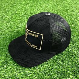 Design Gold Letter Embroidery Fashion Caps Male Hip Hop Travel Visor Mesh Male Female Cross Punk Baseball Hats Latest287o