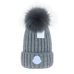 mens beanie Cap designer bucket hats New Fashion Women Ladies Warm Winter Beanie Large Faux Fur Pom Poms Bobble Hat Outdoor M-4226P