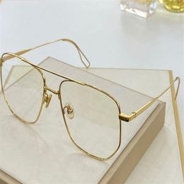 012 New fashion men and women optical glasses top metal square full frame glasses transparent lens network celebrity design style 2630