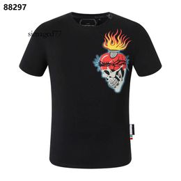 T-shirt Phillip Designer PP Pleins Plain Men designer Plain Designer Phillip Philipps Men T-shirt Skull Diamond Cotton T Shirt Short Sleeve Dollar Br 872