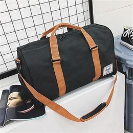 New Canvas Travel Bags Women Men Large Capacity Folding Duffle Bag Organizer Packing Cubes Luggage Girl Weekend Bag309B159F