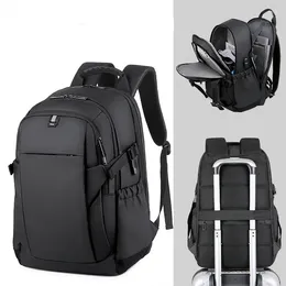 Backpack Large Capacity Men Laptop Waterproof And Lightweight Travel Bag USB Charging Business School