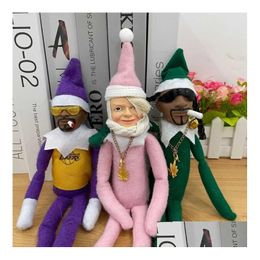 Christmas Toy Supplies Kids Plush Gift Snoop On A Stoop Hip Hop Lovers Cross Border Snoo Bent Over Elf Resin Decorative Doll Drop Deli Dhbfc