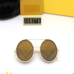 Classic Round Sunglasses Brand Design UV400 Eyewear Metal Gold Frame Sun Glasses Men Women Mirror 858276 Sunglasses Polaroid glass214y