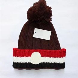 New 2023 Knitted Hat Fashion Letter Printing Cap Popular Warm Windproof Stretch Multi-color High-quality Beanie Hats Personality S317J