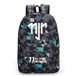 Neymar JR Canvas Backpack Men Women Backpacks Travel Bag Boy Girl School Bag For Teenagers Foot Ball RuckSack Mochila Escolar282n