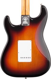 In Stock 70's Jimi Hendrix 3 Tone Sunburst Electric Guitar Special Engraved Neck Plate Maple Neck & Fingerboard Dot Inlay Vintage Tuners