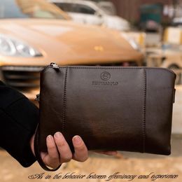 Wallets PU Leather Male Purse Business Cluth Men Long Wallet Business Mens Handy Bag Carteira Masculina1286o